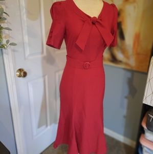 Red 1930s Style Dress